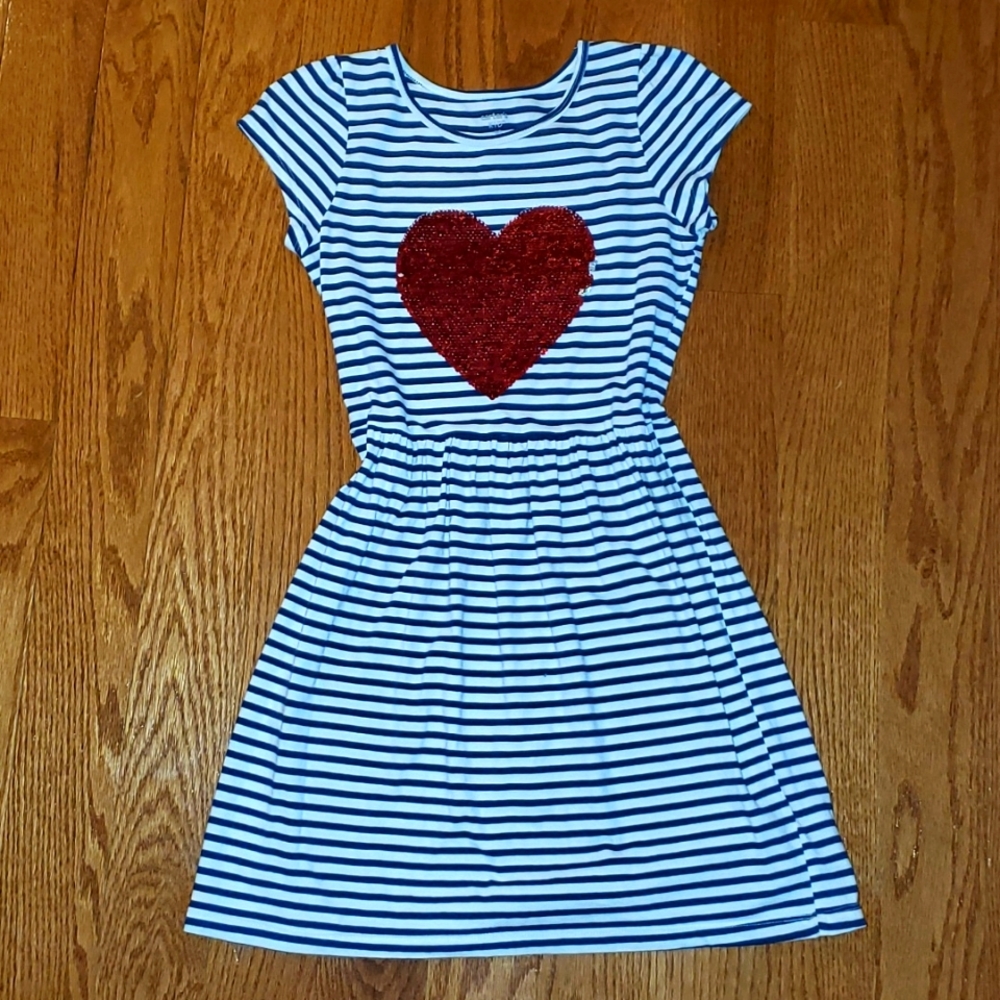 Striped Heart Dress